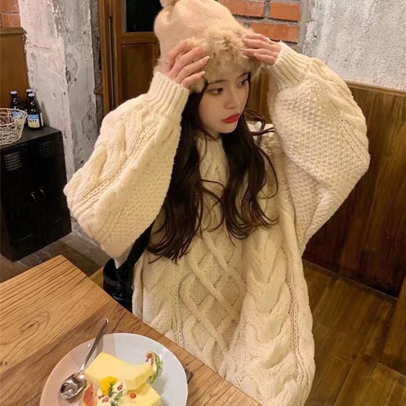 Áo len dáng dài qua mông dệt kim nhiều màu thời trang hàn quốc