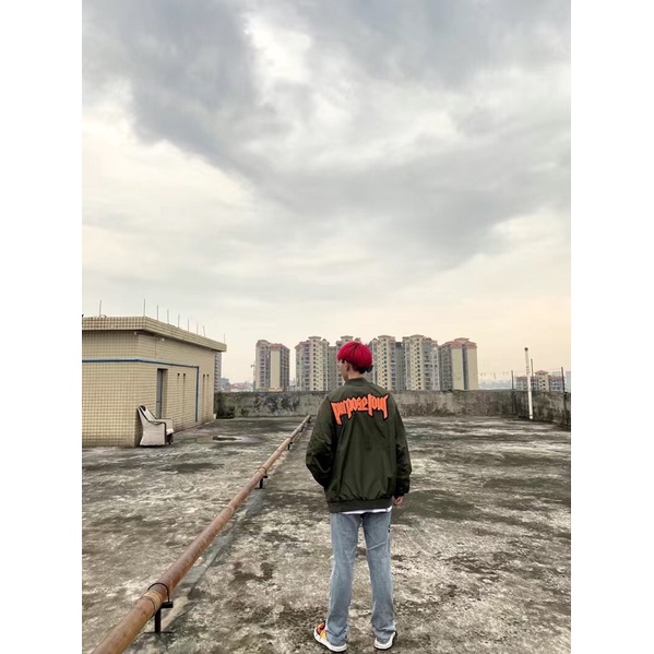 Áo khoác Bomber trần bông