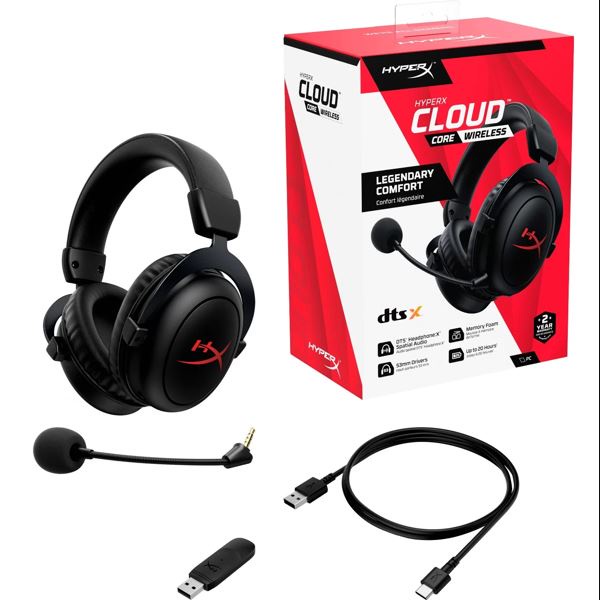 Tai nghe HyperX Cloud Core Wireless - Tai nghe Cloud Core không dây - Mới 100%