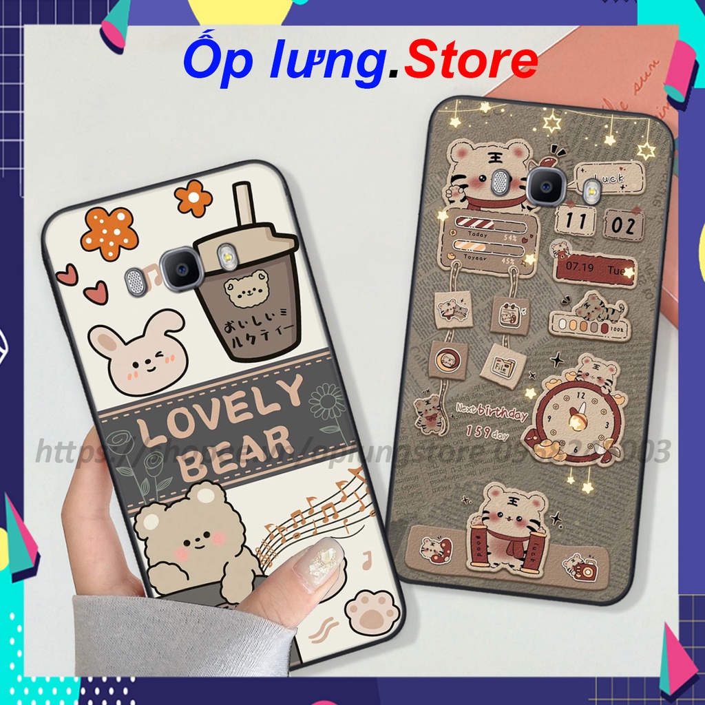 Ốp Samsung J2 Prime/J3-2016/J5-2016/J7-2016/A7-2015 bộ hình bear lovely,merry christmas,space,mill tea cute