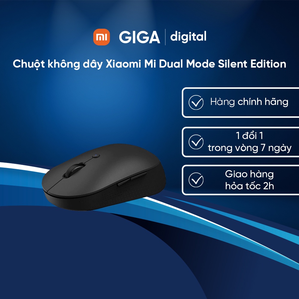 Chuột không dây Xiaomi Mi Dual Mode Silent Edition WXSMSBMW03 tặng pin