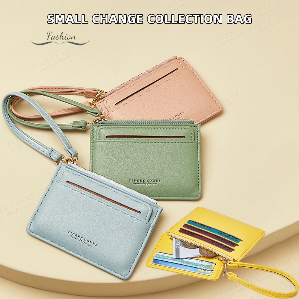 Ví Dài Mini Có Khóa Kéo Đựng Thẻ Dành Cho Nữ