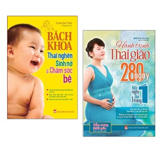 Sách - bách khoa thai nghén sinh nở và chăm sóc bé + hành trình thai nghén 280 ngày