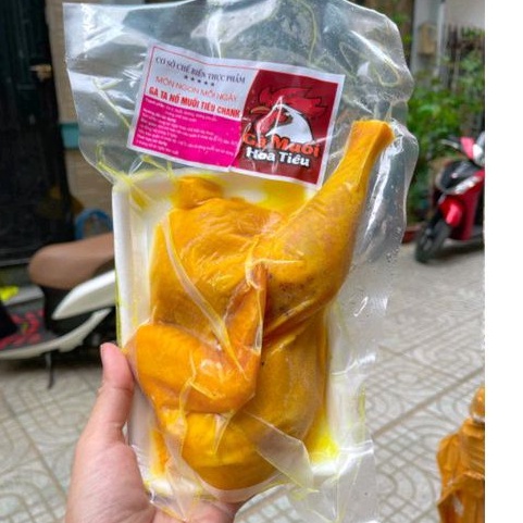 (Giao 1h) (Tặng kèm nước chấm)Gà ủ muối hoa tiêu, khay nửa con ~ 500g