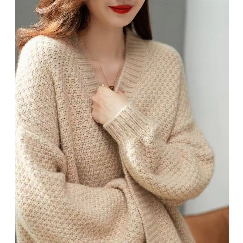 Áo Cardigan Màu Nude Nhẹ Nhàng Dễ Thương Khoác Nhẹ Thu Đông Freesize