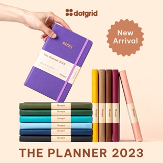 Sổ Planner 2023 - Bìa da năng động 12 màu lựa chọn