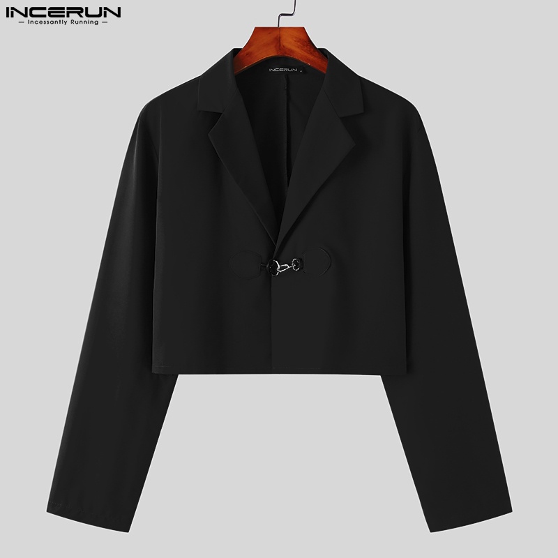 Áo khoác blazer INCERUN dài tay phong cách gothic đường phố cho nam | BigBuy360 - bigbuy360.vn