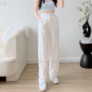 Quần đũi nữ ống rộng ptshop dáng suông dài 100cm cạp cao chun sau 2 cúc freeship s096