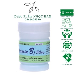 Vitamin B1 50mg| Viên Uống Màu Xanh| Dưỡng Da, Giảm Rụng Tóc| Mekofar