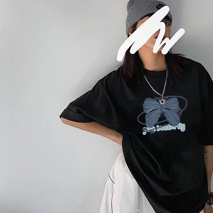 NRVP Áo Thun Unisex Mùa Hè Dáng Suông Tay Cộc Phong Cách Hàn Quốc Cho Nam Nữ