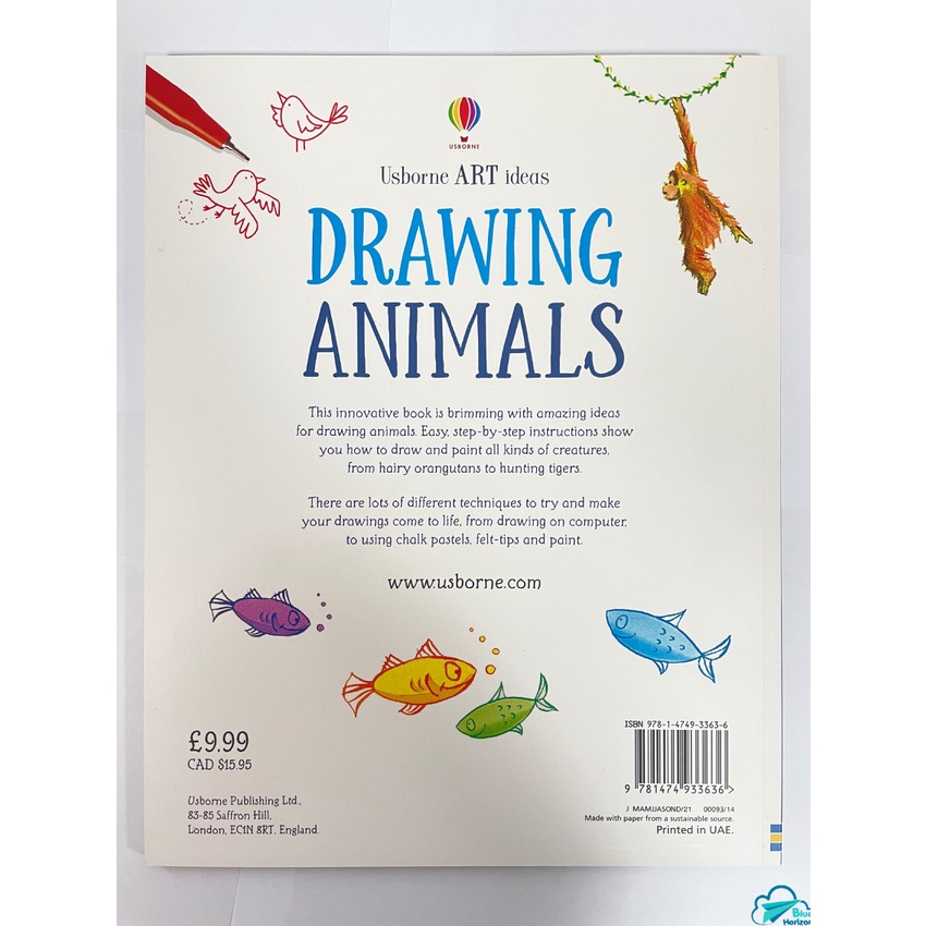 Sách thiếu nhi tiếng Anh Usborne - Drawing Animals
