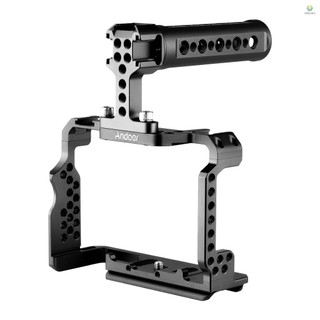 Bộ khung máy ảnh andoer bằng hợp kim nhôm kèm tay cầm cho a7r iii / a7 ii / a7ii