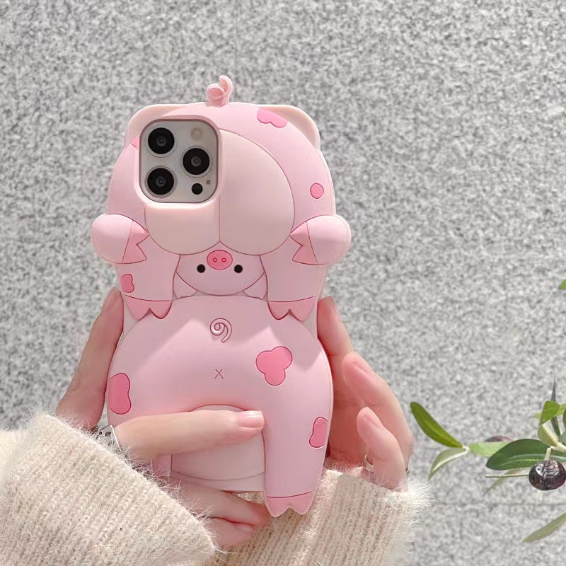 Ốp Điện Thoại Mềm Chống Rơi In Hình Heo Hoạt Hình Cho iPhone 14 14PRO max 13 12PRO max 13pro max