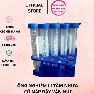 Ống Nghiệm Li Tâm Nhựa, Có Nắp Đậy Vặn Nút💥 Dung Tích 10ml và 15ml