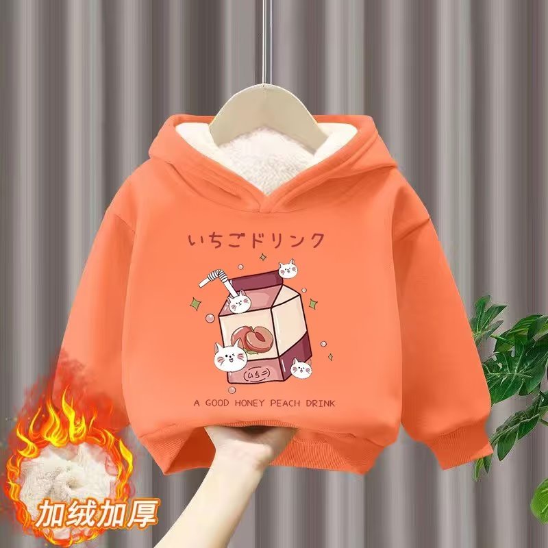Áo Hoodie Tay Dài Dáng Rộng Thời Trang Mùa Xuân Cho Bé Gái