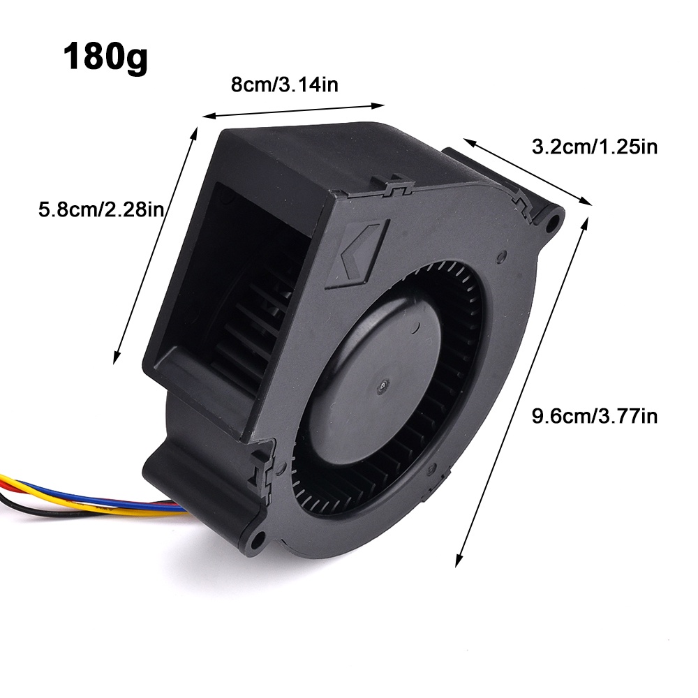 Quạt thổi khí bốn cánh AIDEEPEN 9733 BA10033B12U 12V 2.40A chuyên dụng cho tiệc nướng BBQ