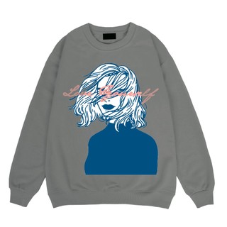 Áo sweater in hình cô gái trước ngực đẹp
