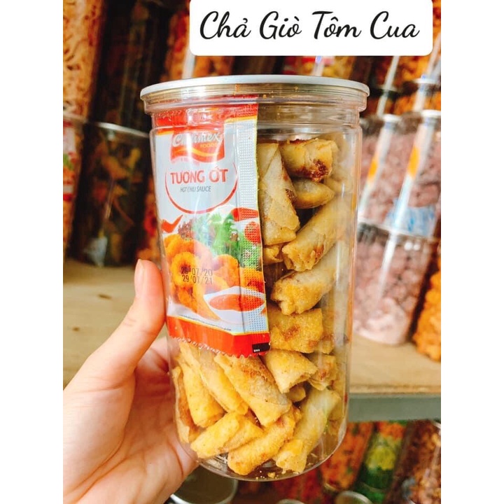 Chả Giò Tôm Cua Lon pet 300gram - CHẢ GIÒ TÔM SẤY MINI