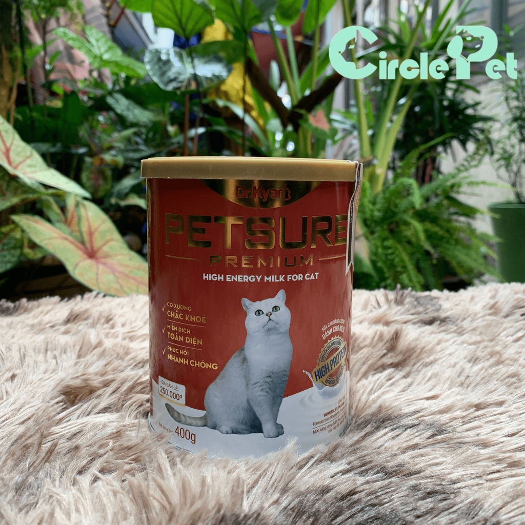 Sữa Bột Cao Cấp Cho Mèo PETSURE DR.KYAN Cung Cấp Chất Dinh Dưỡng Tăng Cường Sức Khỏe Lon 400g - Circle Pet