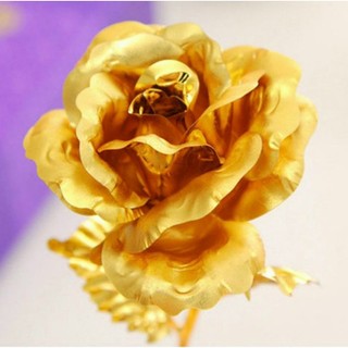 Hoa Hồng 3D Mạ Vàng LOVE