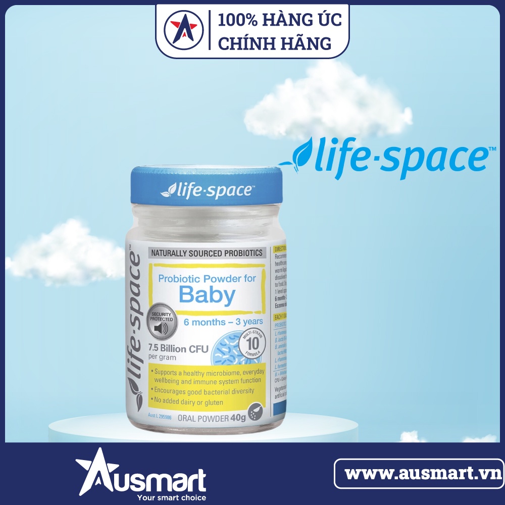 💞 Men Vi Sinh Úc Life Space Cho Bé Life Space Probiotic Powder For Baby 40g