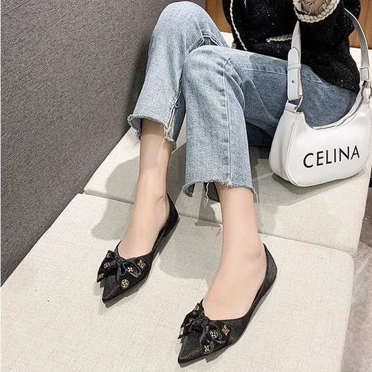 Giày Búp Bê Đế Mềm Mũi Nhọn Thời Trang Xuân Thu 2022 Dành Cho Nữ / Size 32-46