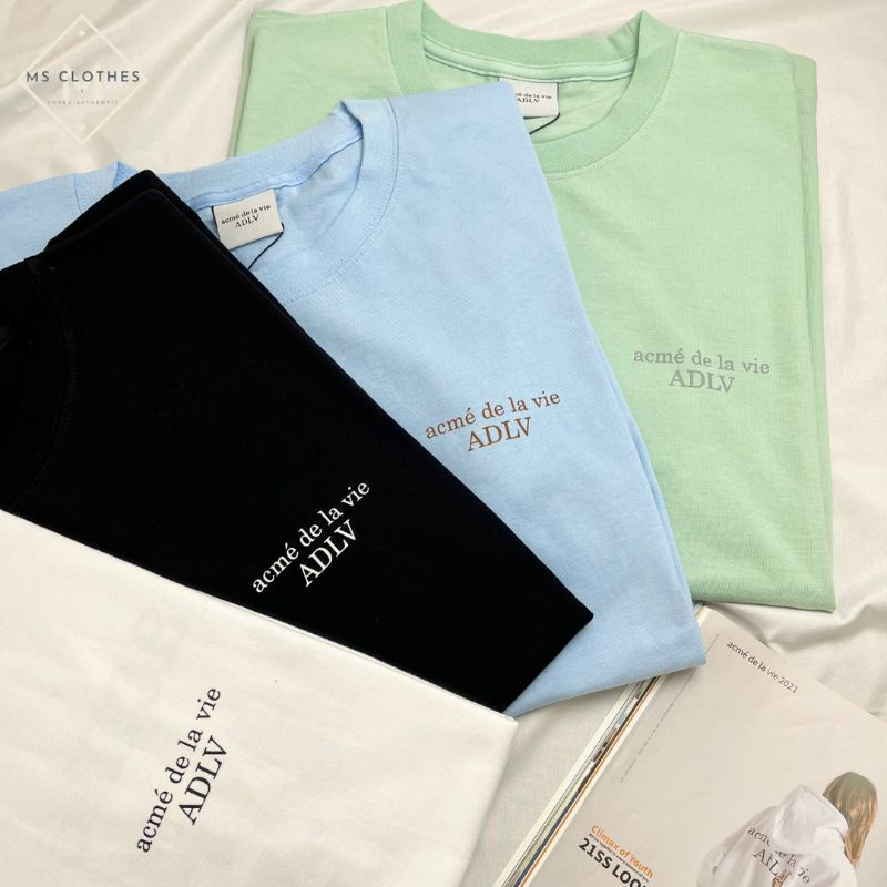Áo phông ADLV basic logo đen chính hãng nam nữ