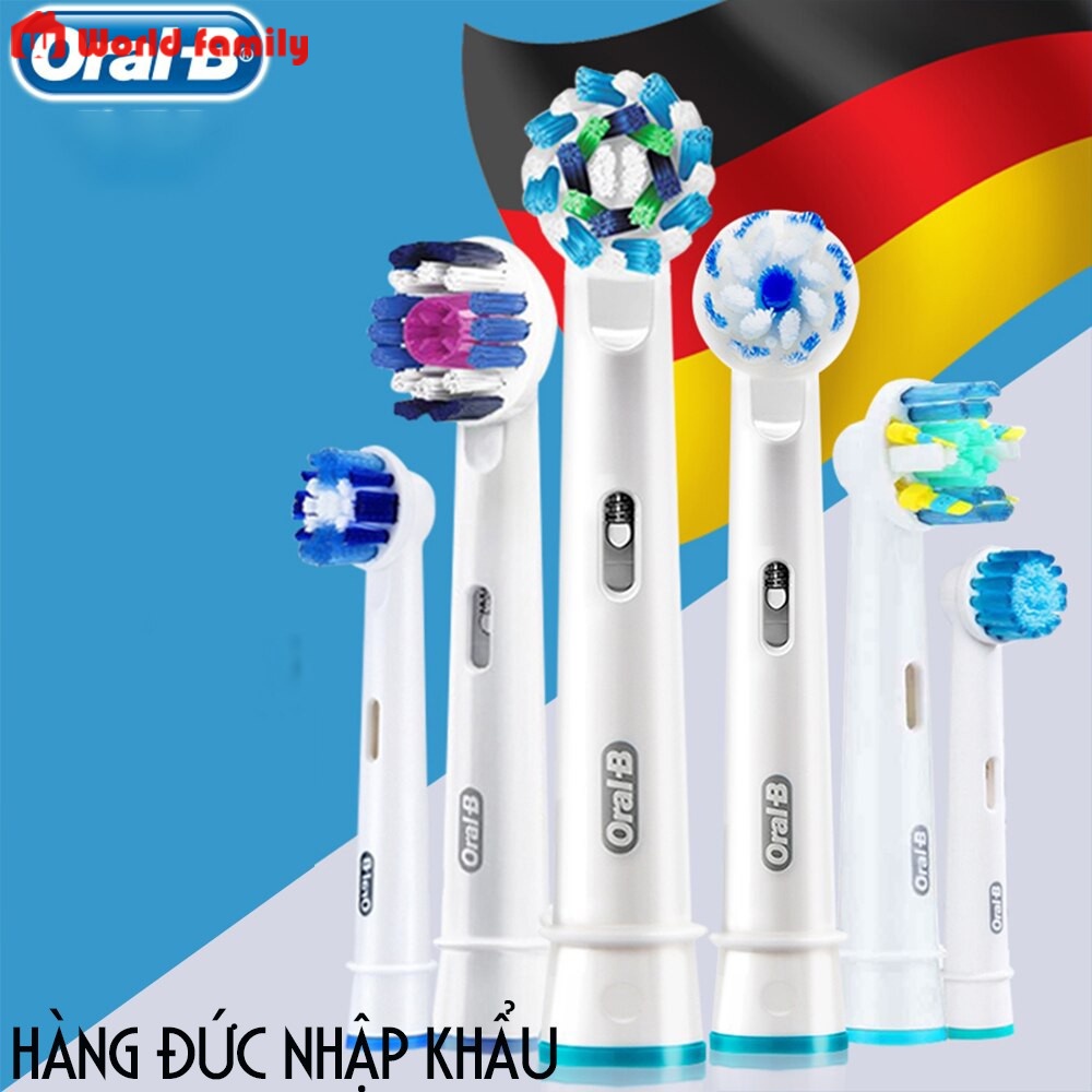COMBO 4 đầu bàn chải đánh răng điện Oral B cho răng nhạy cảm niềng răng