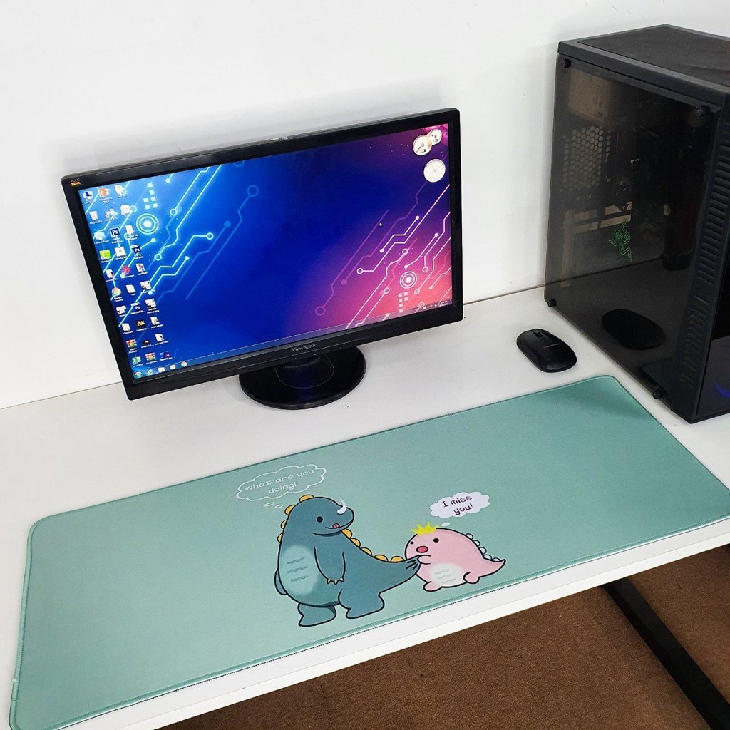 Lót Chuột - Bàn Di Chuột Cao Cấp 80x30cm dày dặn, hình in sắc nét, bo viền chắc chắn Chống Trơn Trượt
