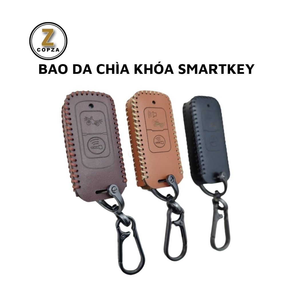 Bao da chìa khóa Smartkey COPZA dành cho xe HONDA Airblade Lead PCX SH VN SH Mode Vario Vision Cub ADV Scoopy chống trầy