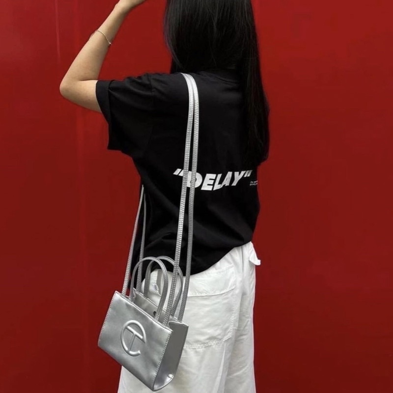 Túi đeo chéo Telfar Luxury Bag Mini Size khoá bấm hàng đẹp chất lượng cao cấp