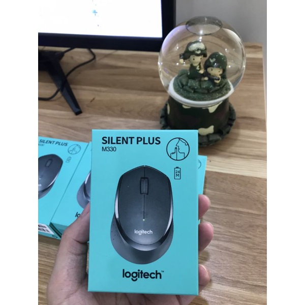 Chuột không dây Logitech M330 slient + tặng kèm pin AA