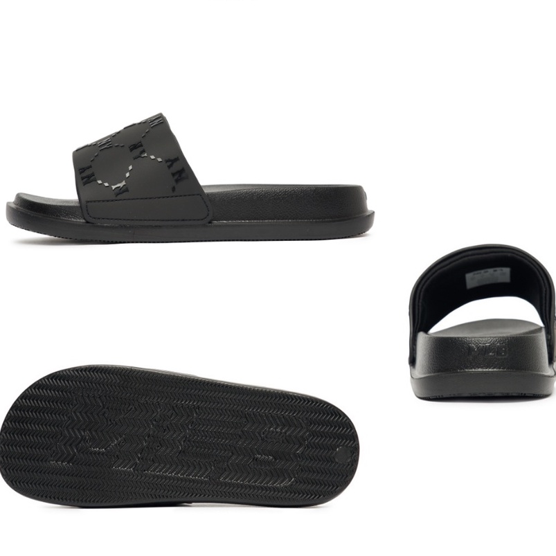 Dép MLB Chunky Mound Dia Monogram New York Yankees Black/White 3ALPAC123-50BKS / 3ALPAC123-50WHS