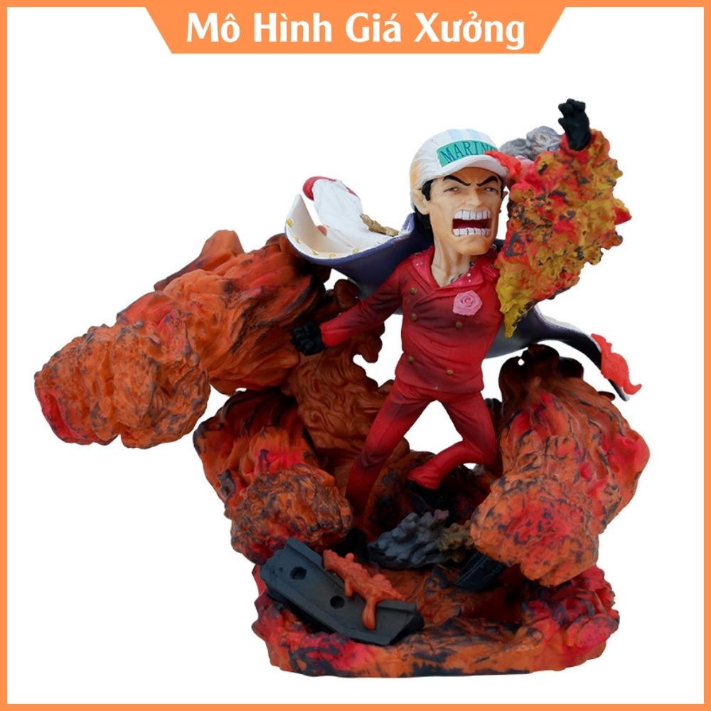 Mô hình One Piece Đô đốc Akainu chiến đấu cực ngầu . Cao 12cm , nặng 200gram . Figure Anime One Piece mô hình giá xưởng
