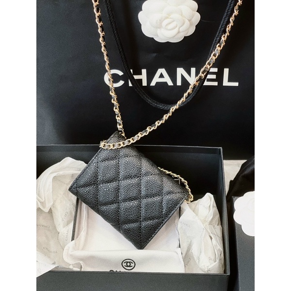 Túi Chann wallet super hàng da thật sành điệu siêu đẹp Fullbox túi vải kèm ảnh thật