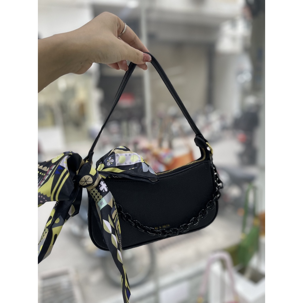 Túi xách nữ kẹp nách La Dolce Vita quai lụa, 2 dây đeo vai đeo chéo - CK180