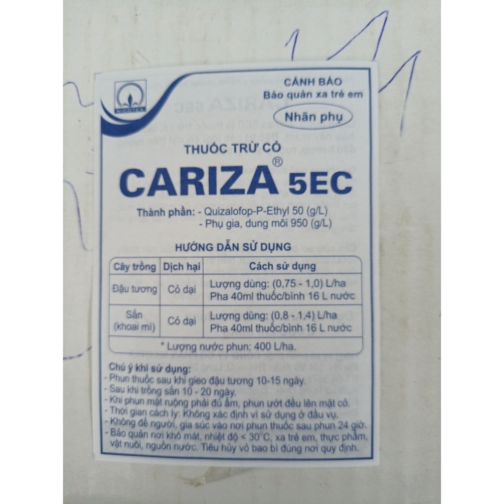 Thuốc Trừ Cỏ Diệt Cỏ Lá Hẹp CARIZA chai 400ml