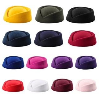 ✿ Mũ Beret Tiếp Viên Hàng Không Attendant Phong Cách Vintage