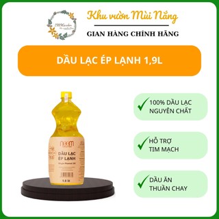 Dầu lạc ép lạnh NOOM 1.9L - dầu thuần chay, tốt cho tim mạch