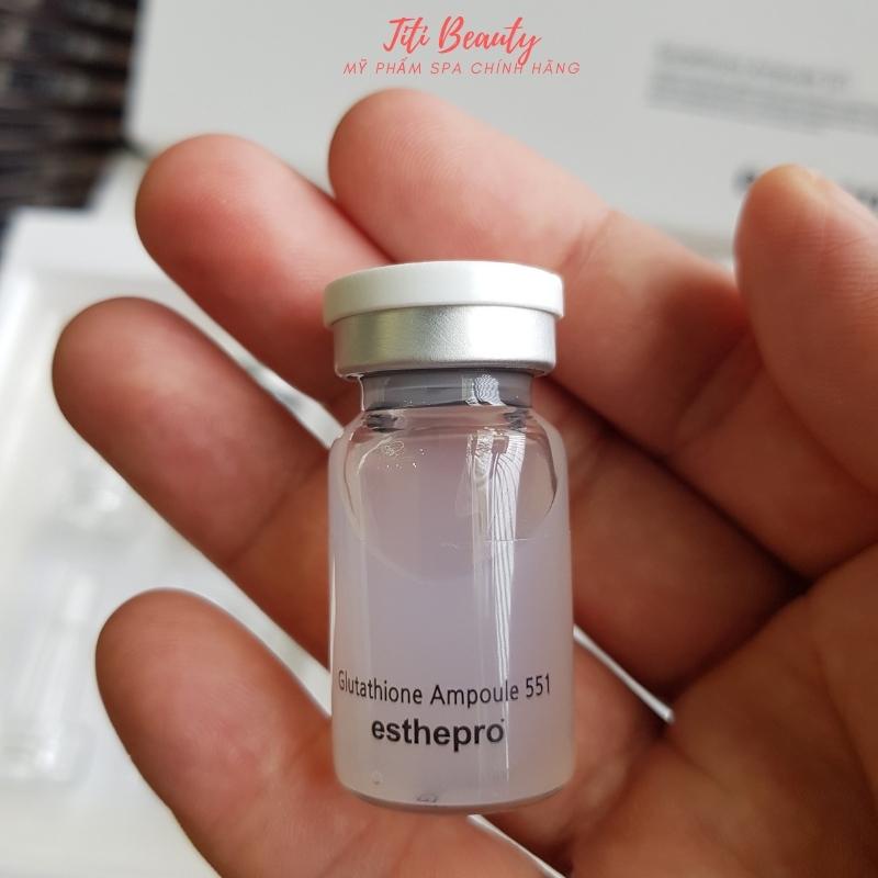 Tế Bào Gốc trắng da Glutathione Ampoule 551 Esthepro  dưỡng da trắng sáng se khít lỗ chân lông