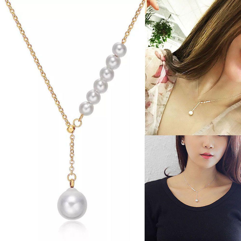 AROMA Vòng cổ Dáng Dài Phong Cách Hàn Quốc Đơn Giản Cho Nữ