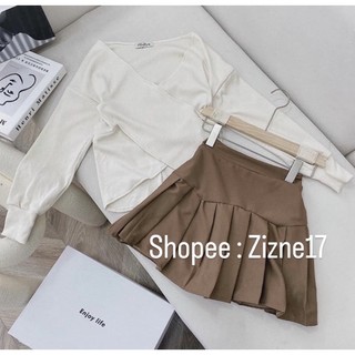 Set chân váy + áo vạt chéo 🥰