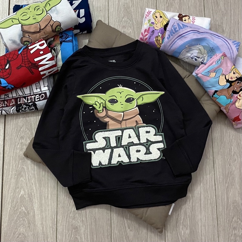 Áo nỉ Marvel dư xịn cho bé trai có 6 mẫu size từ 12-22 cân