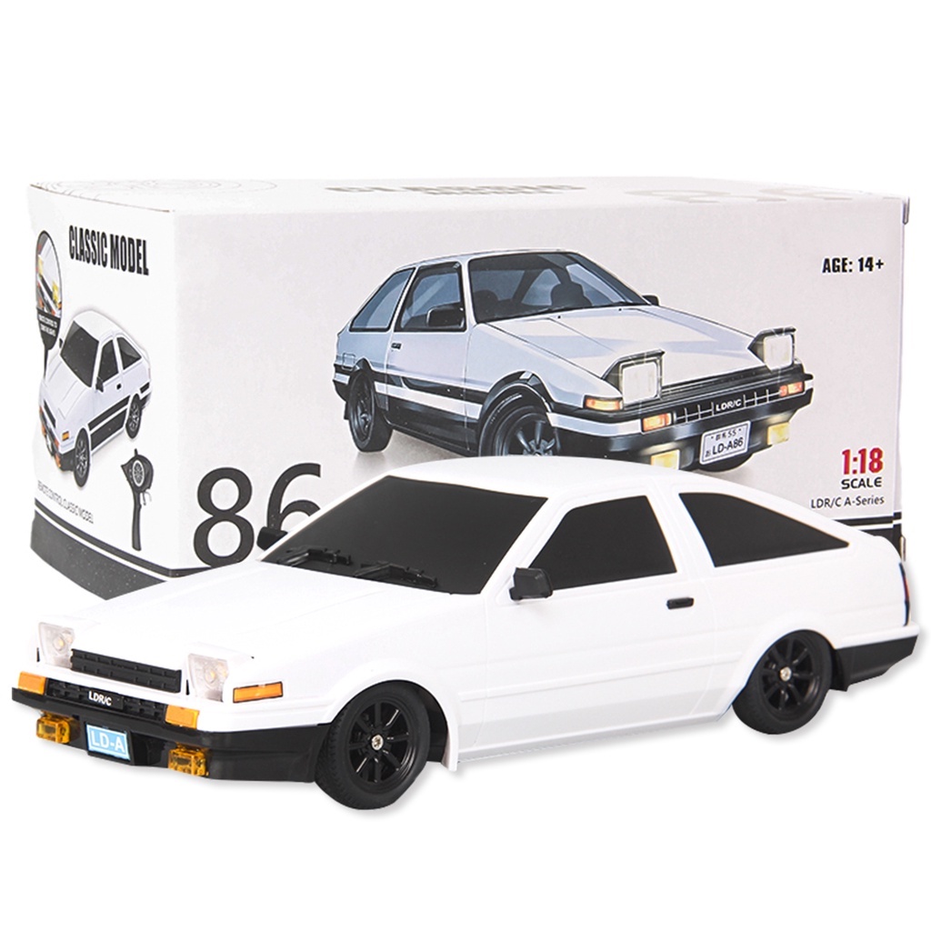 Xe ô tô điều khiển từ xa Toyota AE86 Lada Drift Car 1/18 đồ chơi mô hình xe hơi drift Nhật Bản huyền thoại AE 86