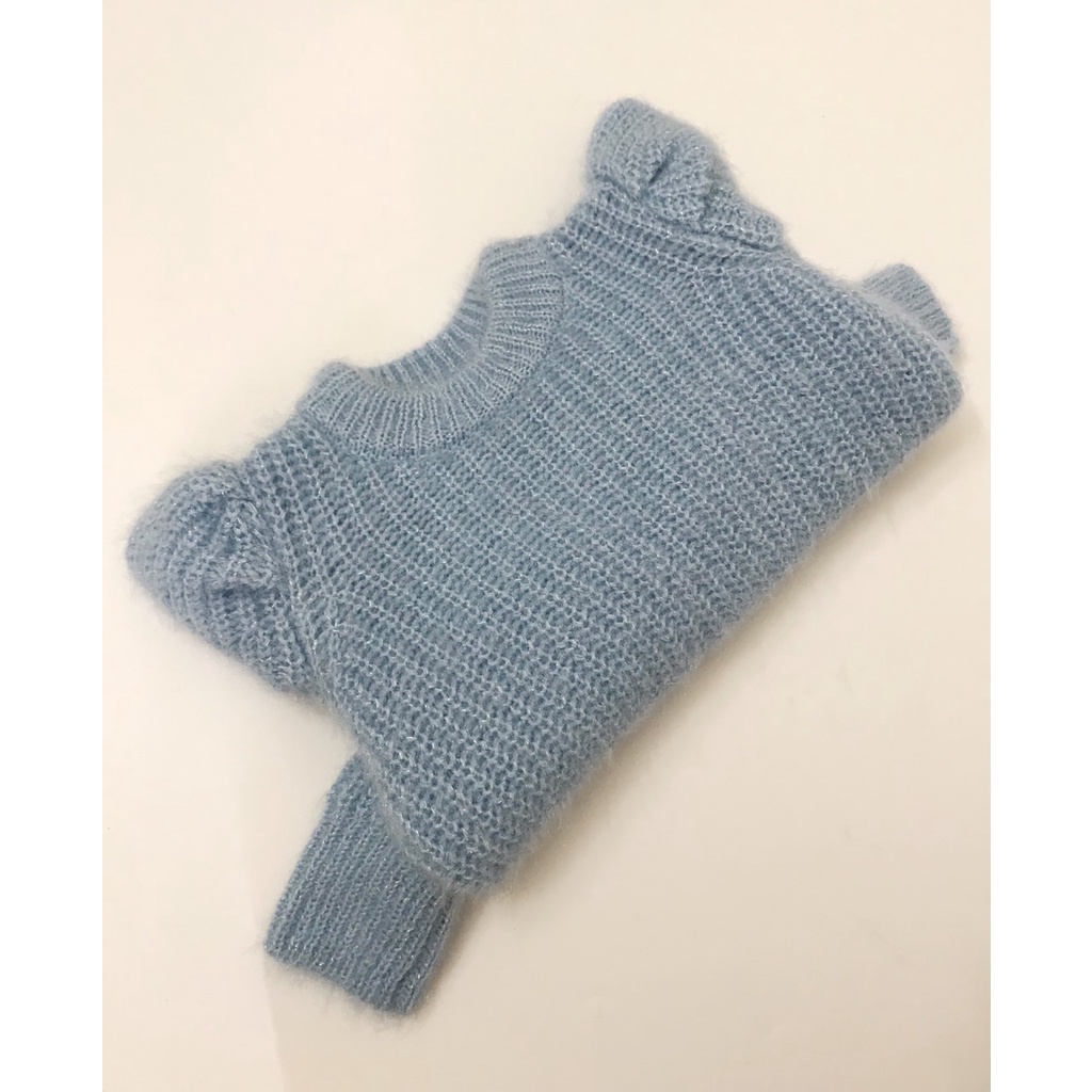 Áo len tay bồng xuất dư cho bé gái AIG001