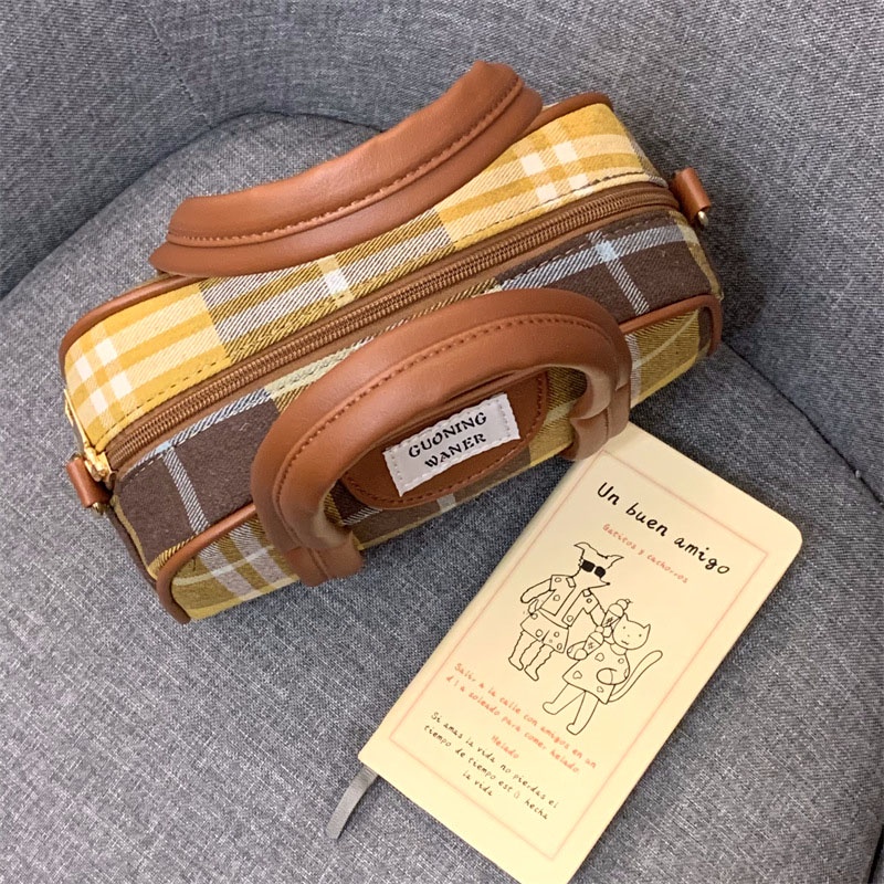 Túi Gối Họa Tiết Kẻ Sọc Thời Trang Cho Nữ