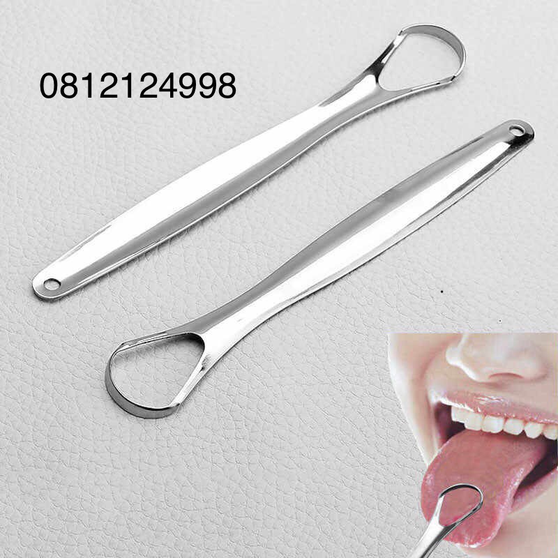 Dụng cụ vệ sinh lưỡi cao cấp, cạo lưỡi sạch, nạo lưỡi bằng inox cho người lớn, hơi thở bớt hôi 100%