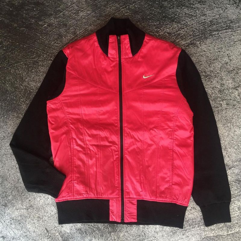 Áo Khoác Nike Dệt Kim Màu Hồng Đen Thời Trang Cho Nữ