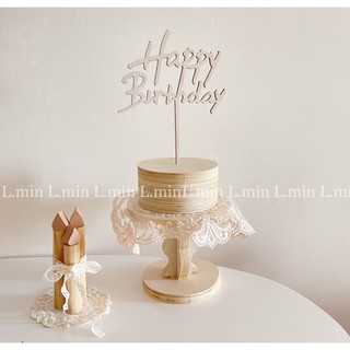 Bánh kem gỗ decor by l.min