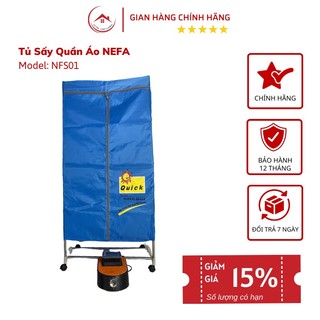 Tủ sấy quần áo NEFA cơ NFS01, Máy sấy quần áo cơ 3 trong 1, Bảo hành 12 tháng chính hãng